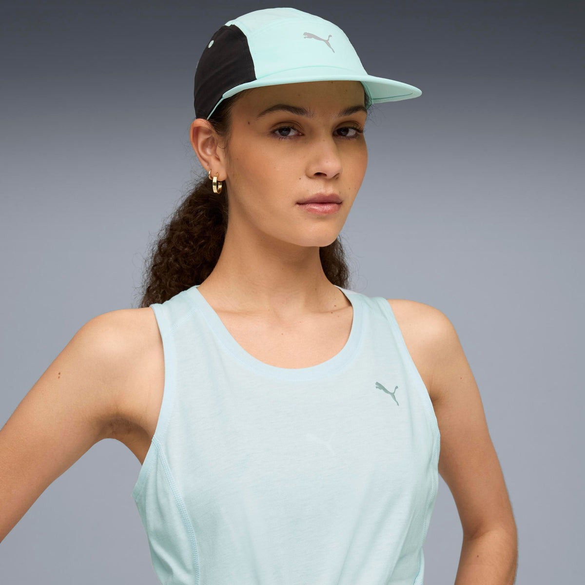 Puma Running 5 Panel Cap Mint