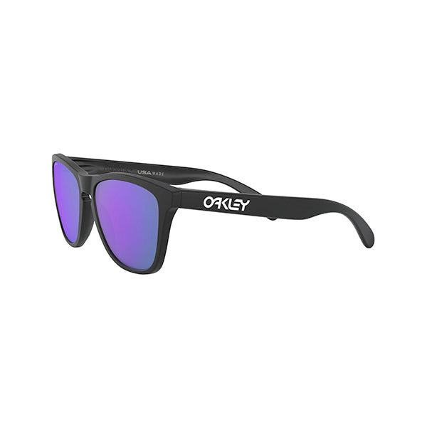 Oakley Frogskins Sunglasses Matte Black Prizm Violet