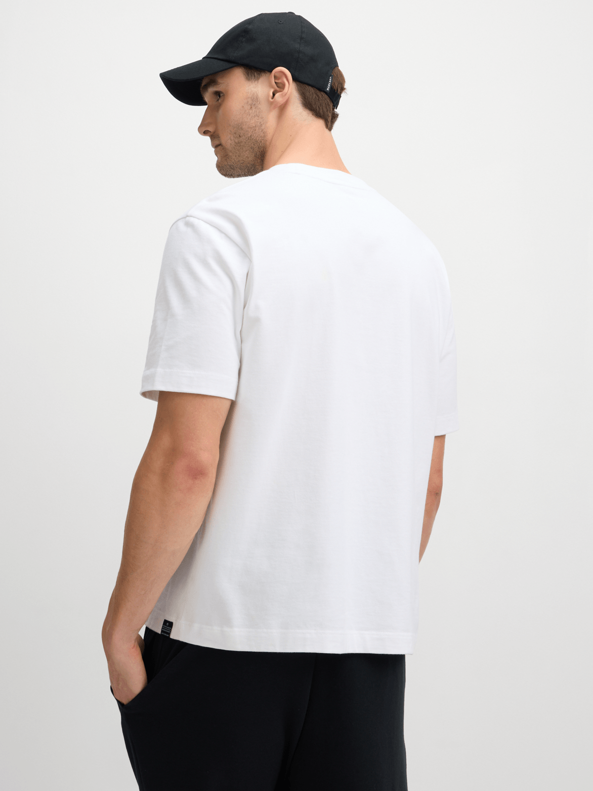 TS Men's Unlimited Graphic White Cotton Crew Neck Short Sleeve T-Shirt