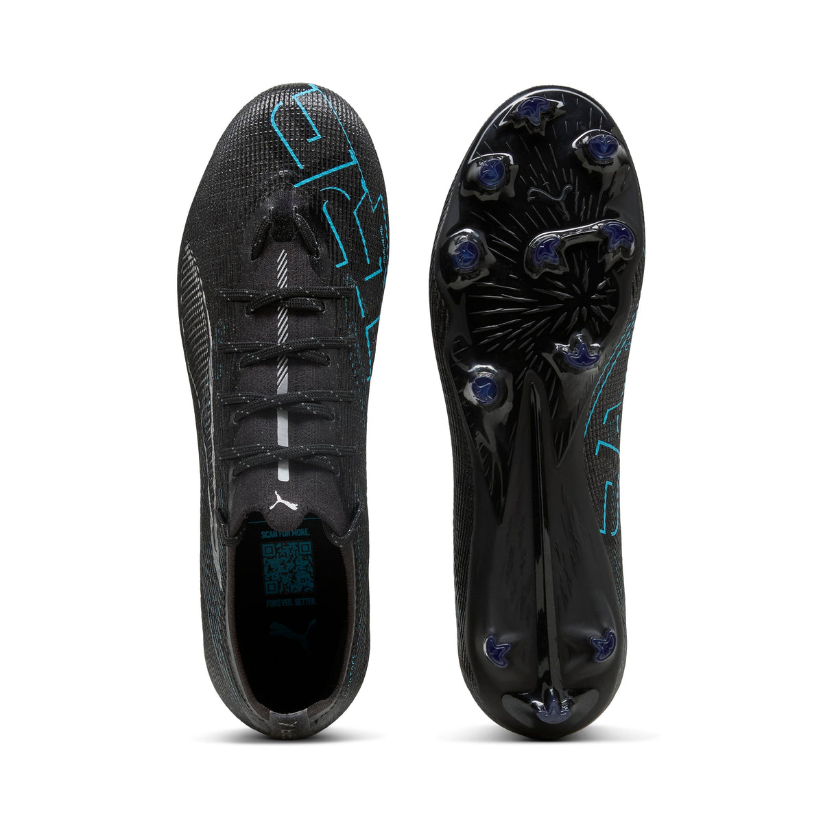 Puma Ultra 5 PRO FG/AG Black Silver-Bright Aqua