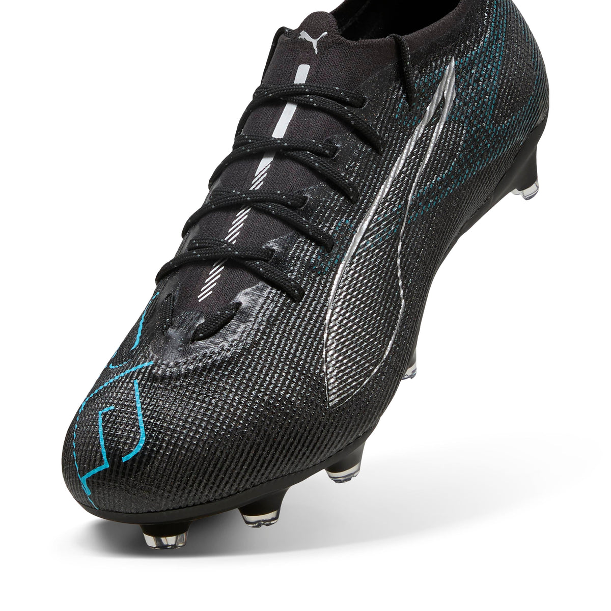 Puma Ultra 5 PRO FG/AG Black Silver-Bright Aqua