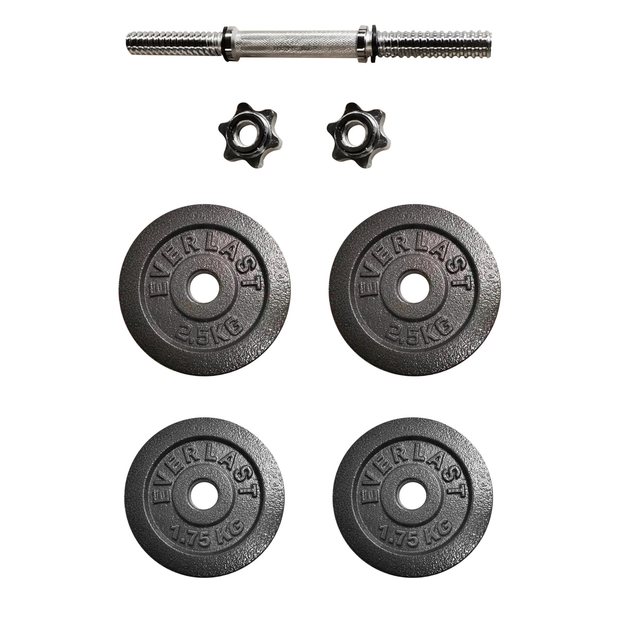 10KG CAST IRON DUMBBELL SET