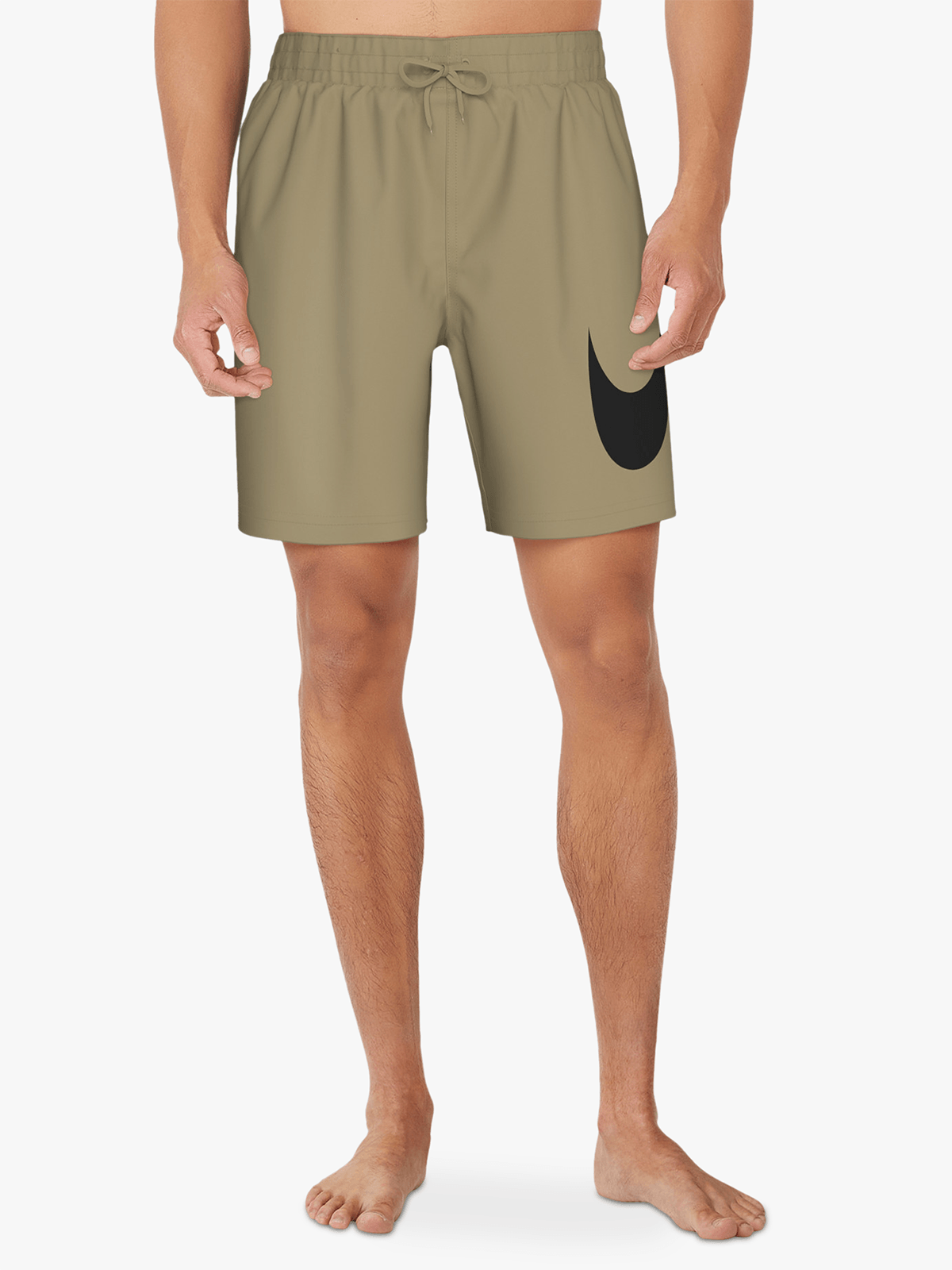 Nike Men&#39;s 7-Inch Parachute Beige Volley Swim Shorts - Quick Dry &amp; Comfortable