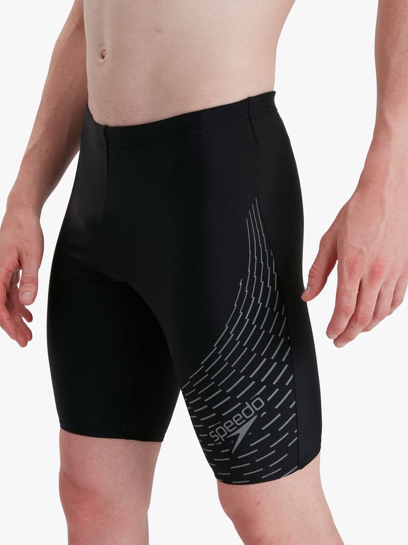 Speedo Men's Medley Logo Jammer: Durable Chlorine-Resistant Training Swim Trunks