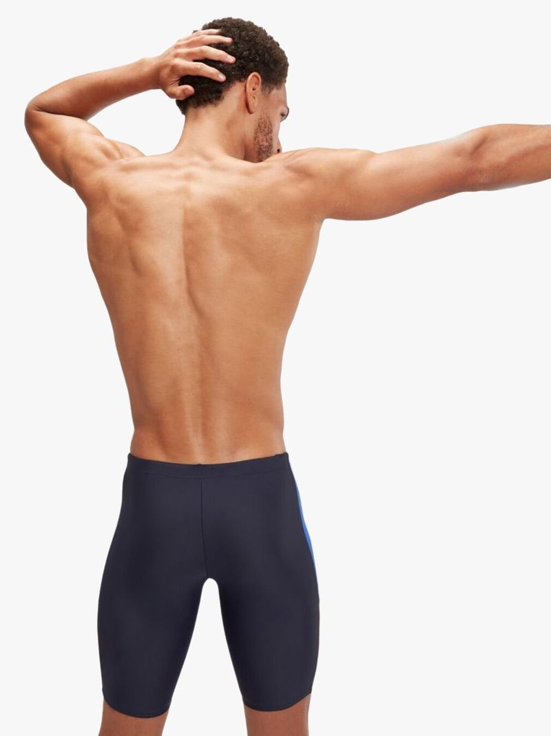 Speedo Men's Dive Jammer Swimsuit: Navy/Lemon, Durable, Chlorine-Resistant Endurance10 Fabric
