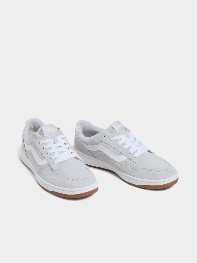 Vans Men&#39;s Ryland Grey White Gum Suede Casual Sneakers – Durable Style