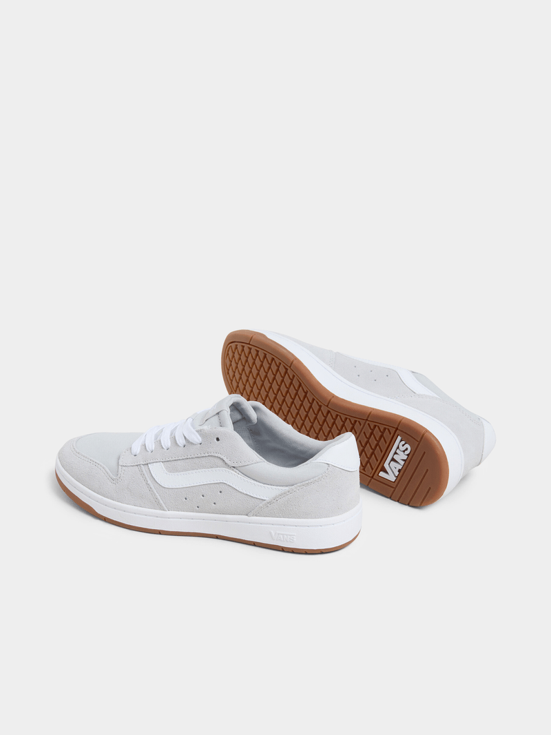Vans Men&#39;s Ryland Grey White Gum Suede Casual Sneakers – Durable Style