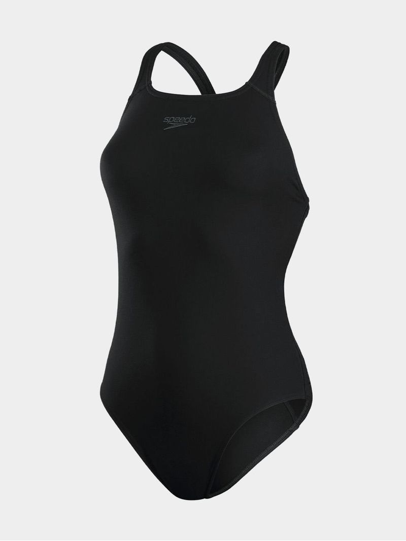 Speedo Women&#39;s Eco Endurance+ Medalist Black Swimsuit for Training and Performance