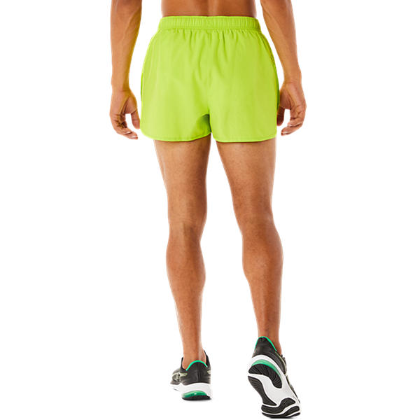 Asics Core Split Shorts Mens Lime Zest