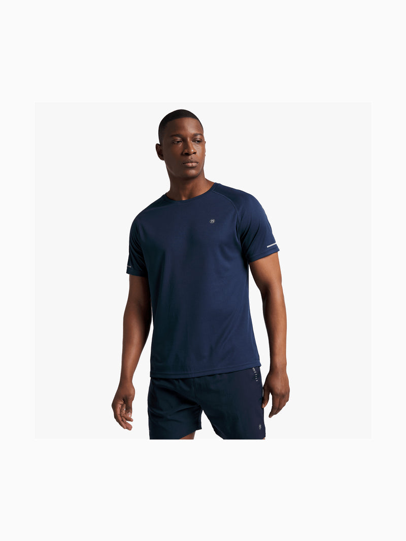 TS Men&#39;s Dri-Tech Navy Performance Top: Moisture-Wicking, Quick-Dry Active Tee