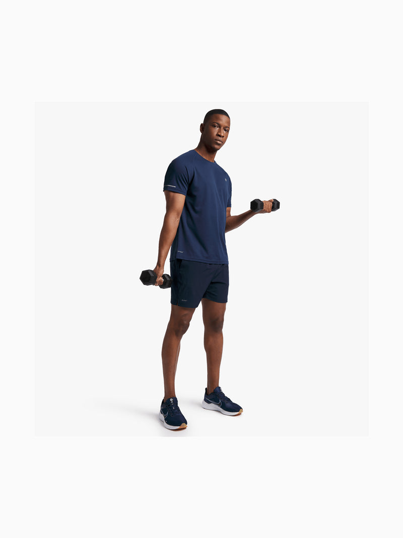 TS Men&#39;s Dri-Tech Navy Performance Top: Moisture-Wicking, Quick-Dry Active Tee