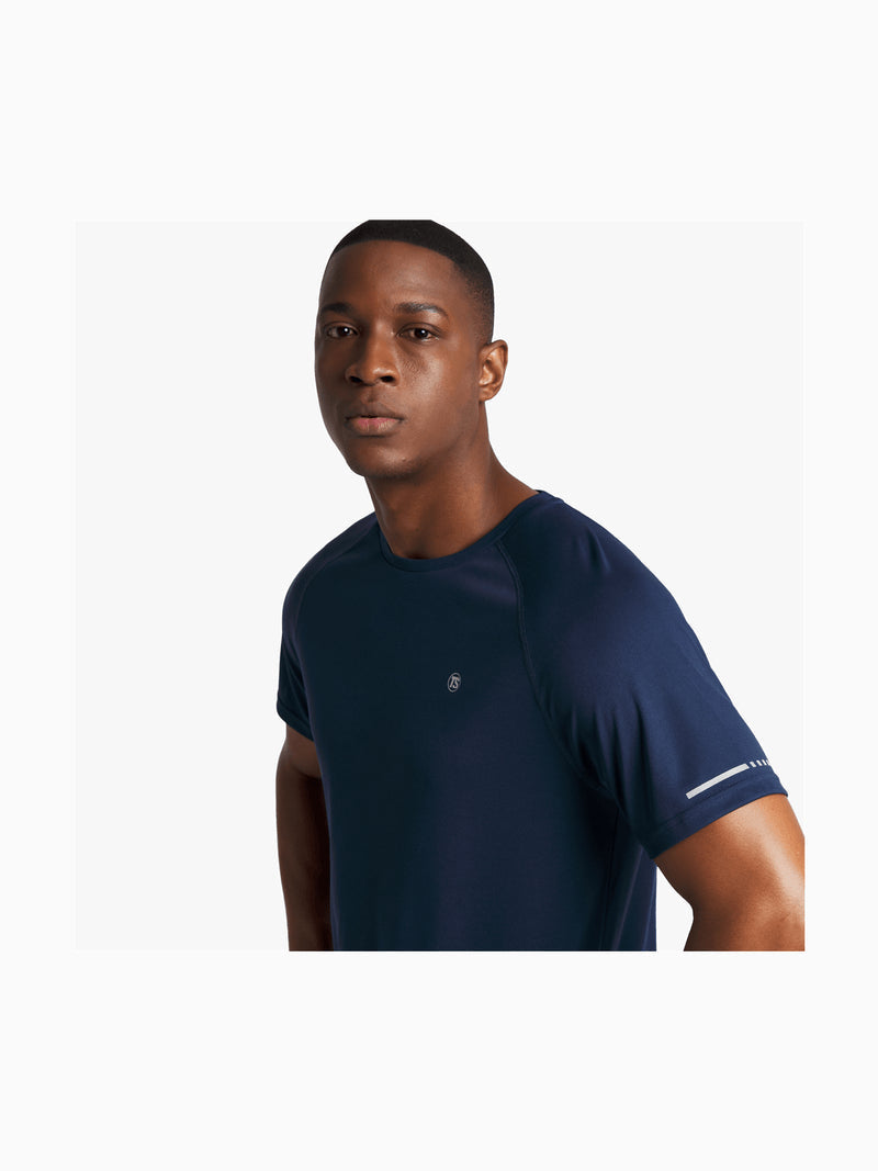 TS Men&#39;s Dri-Tech Navy Performance Top: Moisture-Wicking, Quick-Dry Active Tee