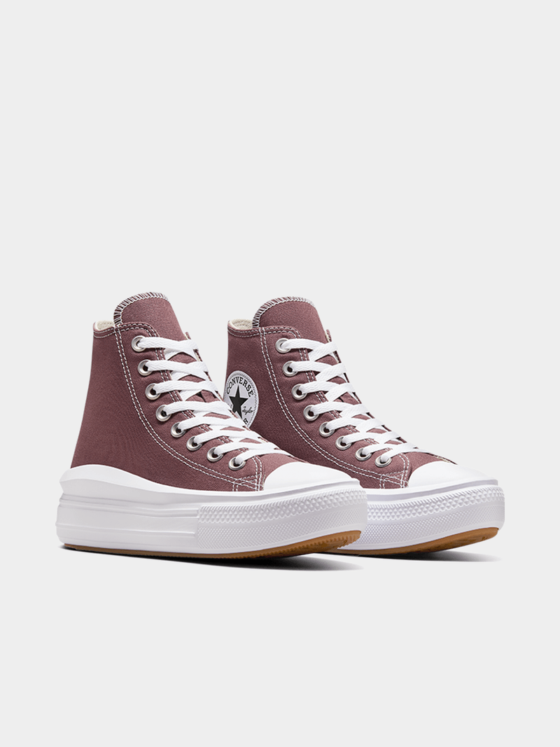 Converse Women's Chuck Taylor All Star Move Platform Sneakers - Brown White Elevated Style