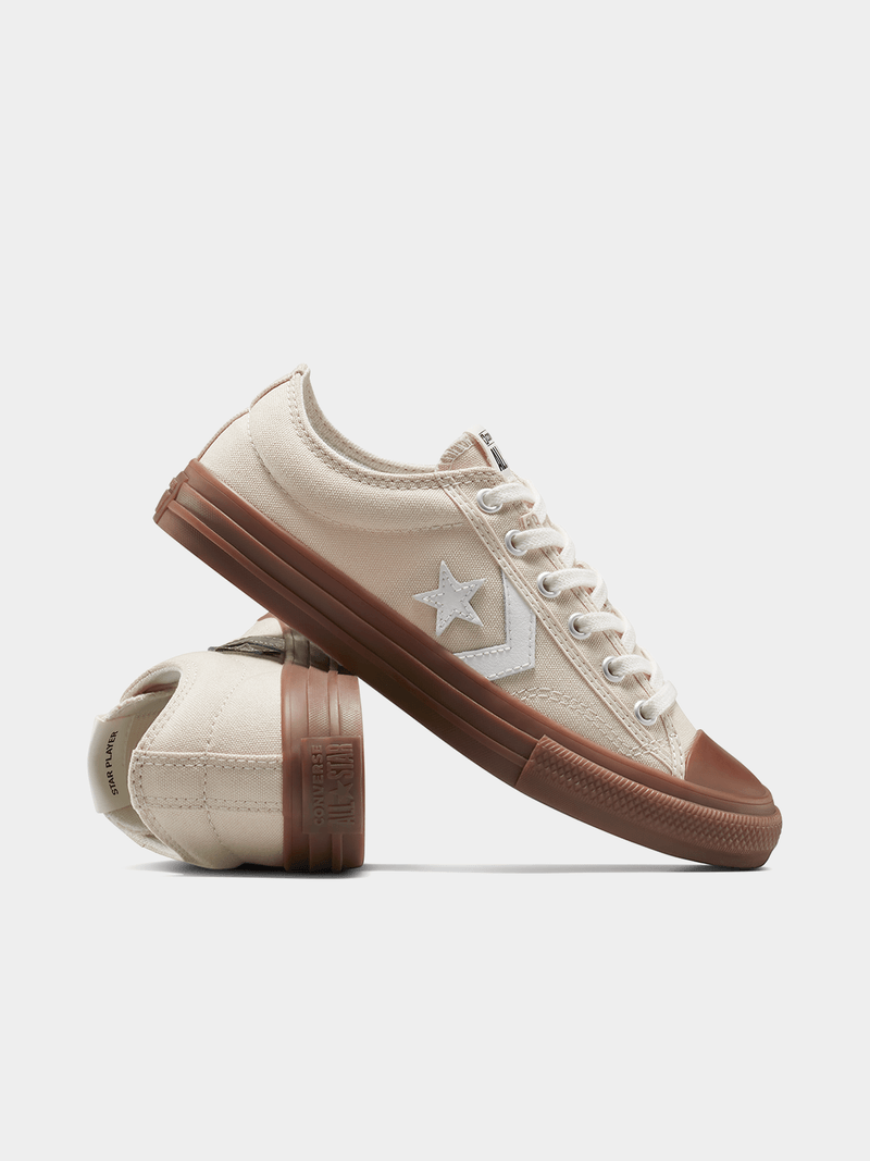 Converse Star Player 76 Junior Beige Gum Sneakers - Classic Skate Style
