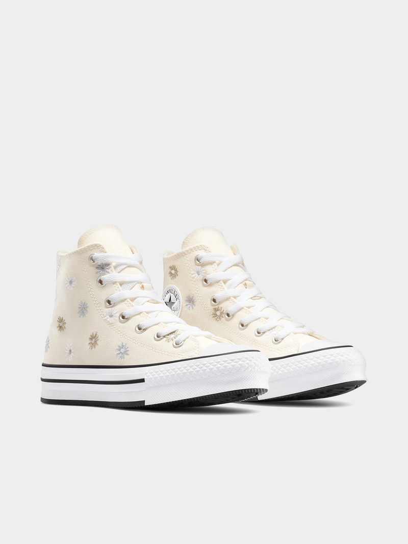 Converse Junior Floral Platform Chuck Taylor All Star Lift Sneakers