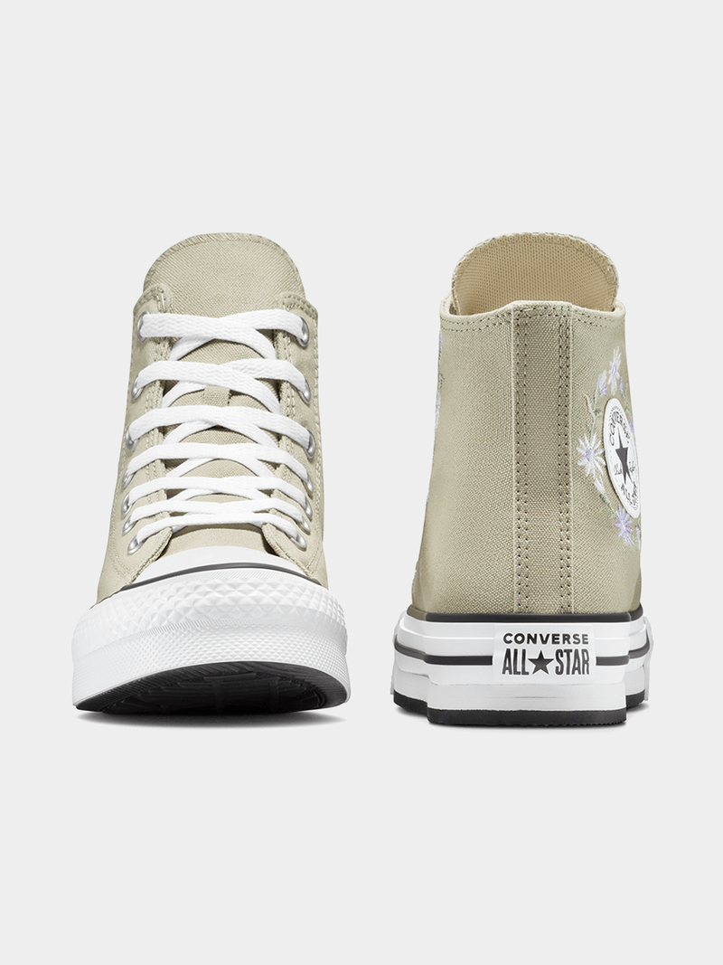 Converse Junior Floral Platform Chuck Taylor All Star Lift Sneakers