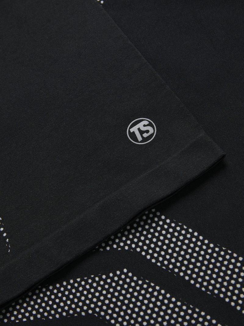 Men's Performance Black Long Sleeve Baselayer Top - Compression Athletic Shirt