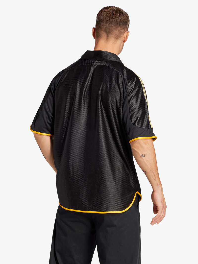 Adidas Real Madrid 1999 Heritage Black Football Jersey - Retro Loose Fit Polo