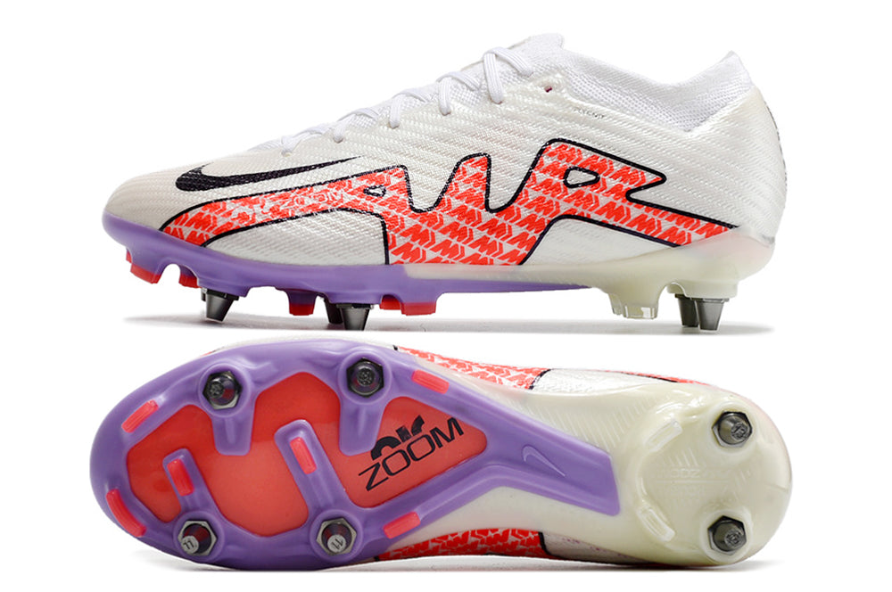 Air Zoom Mercurial Vapor 15 Elite FG White/Black/Pink Metal Studs