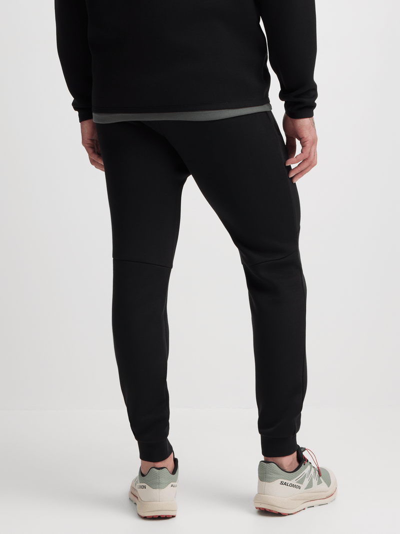 TS Men&#39;s Studio-Tech Black Joggers: Performance Comfort with Smart Side Poppers