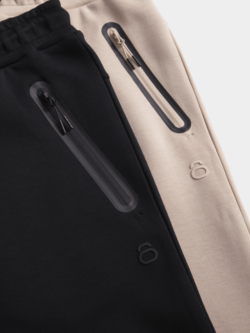 TS Men's Studio-Tech Black Joggers: Performance Comfort with Smart Side Poppers