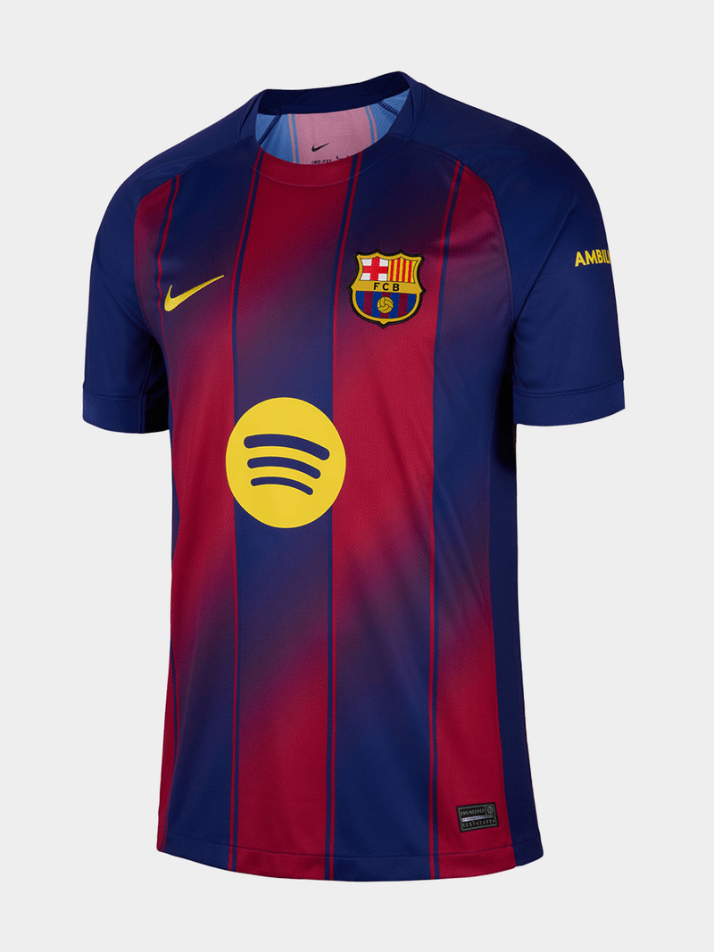 Official Nike FC Barcelona 25/26 Home Stadium Jersey - Dri-FIT Blue &amp; Red Performance