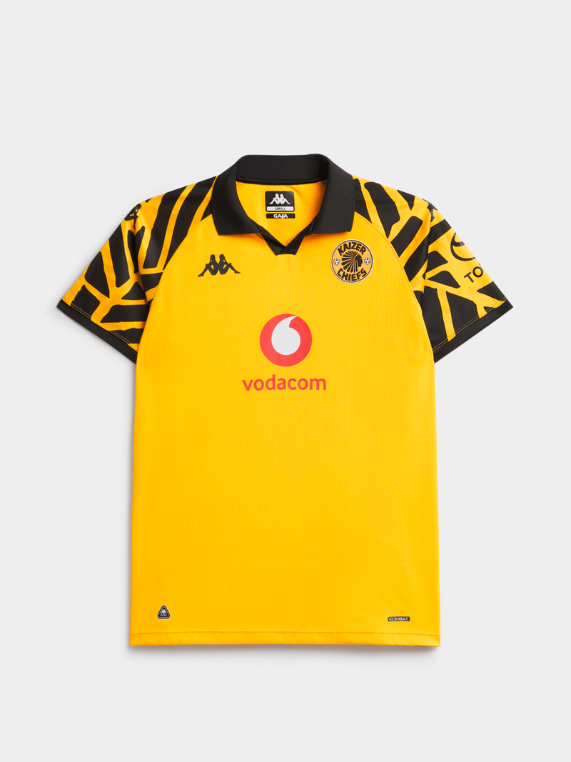 Official Kappa Women&#39;s Kaizer Chiefs 25/26 Home Yellow Soccer Jersey Performance