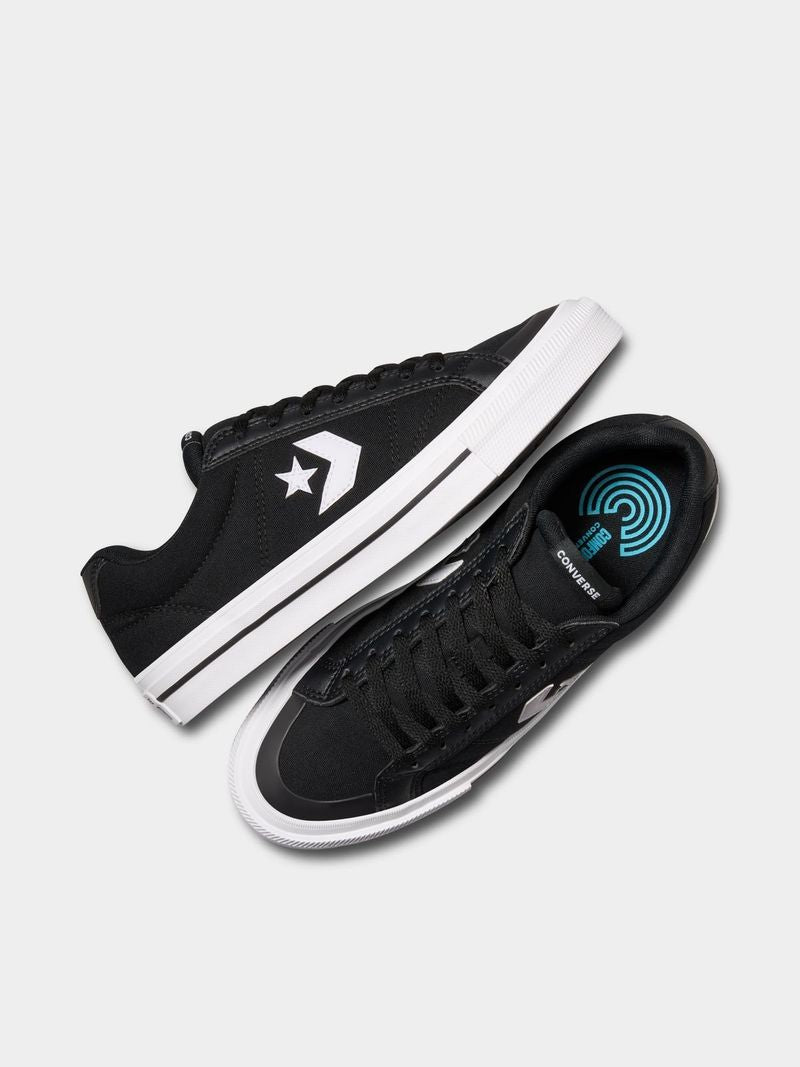 Iconic Converse Men&#39;s Sport Casual Black White Canvas Sneakers - Comfortable Versatile Style