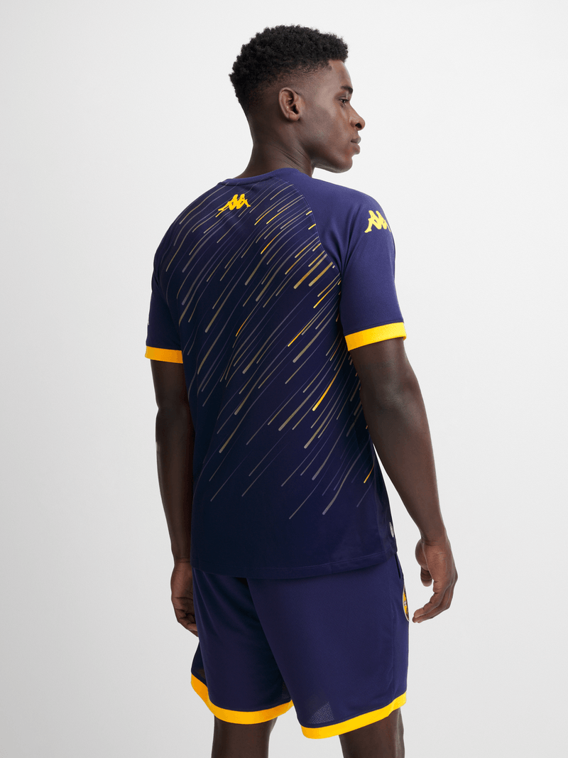 Kappa Men's Kaizer Chiefs Technical Warm Up 25/26 Blue/Yellow Soccer Jersey