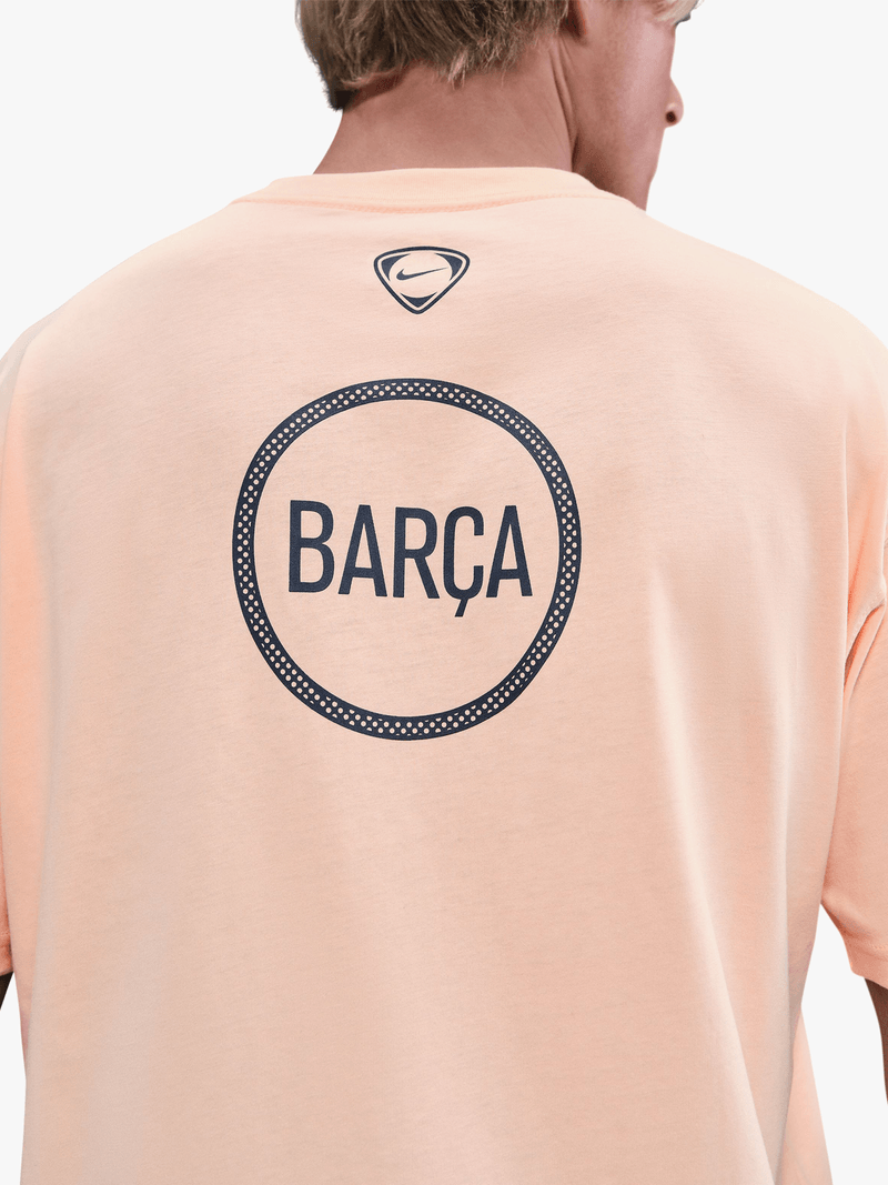 Nike Men&#39;s FC Barcelona T90 Remix Mango Tee - Retro Football Style