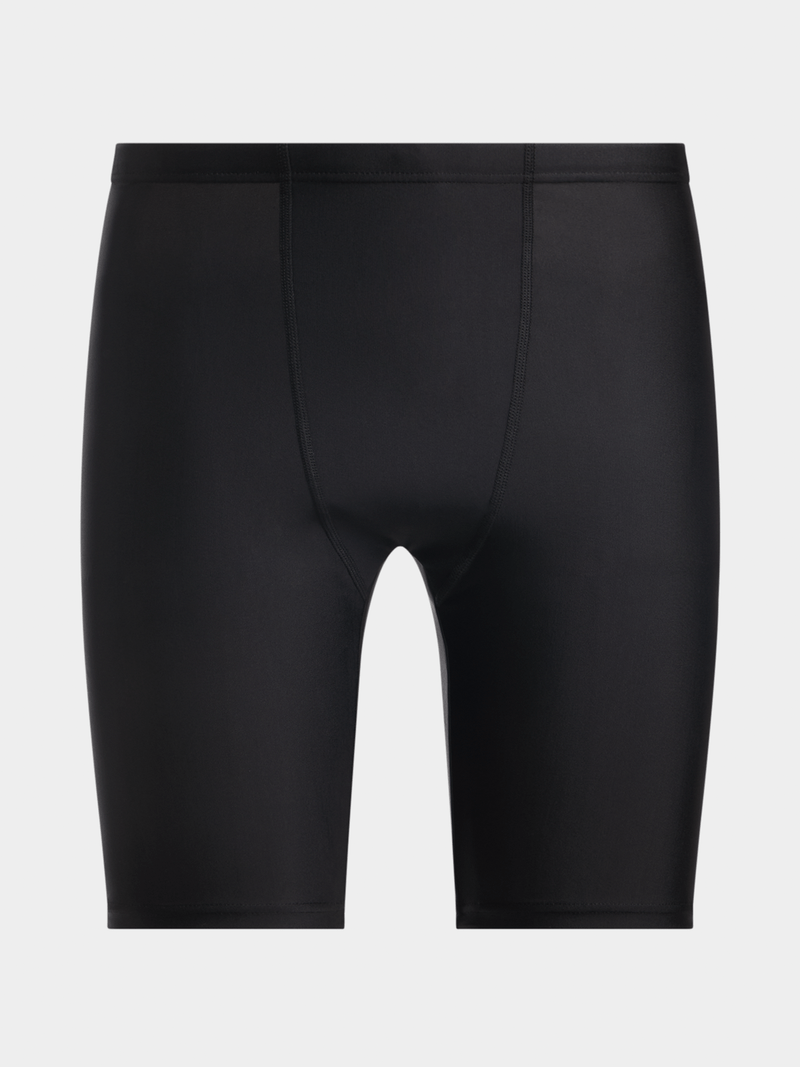 Men&#39;s Core Black Performance Swim Jammer: Durable, Flexible, Fast