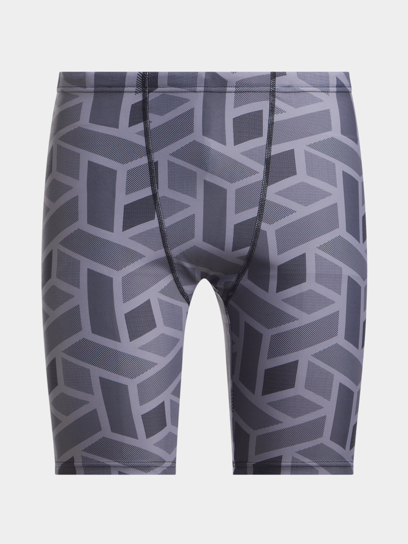 TS KB Men&#39;s All Over Print Grey Performance Swim Jammer Durable