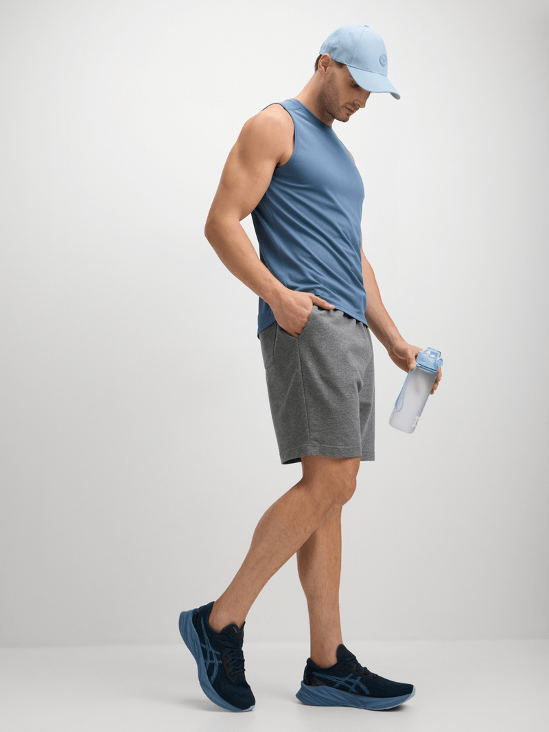 TS Men&#39;s Performance Periwinkle Musclehugger Vest - Athletic Fit, Quick-Dry Fabric