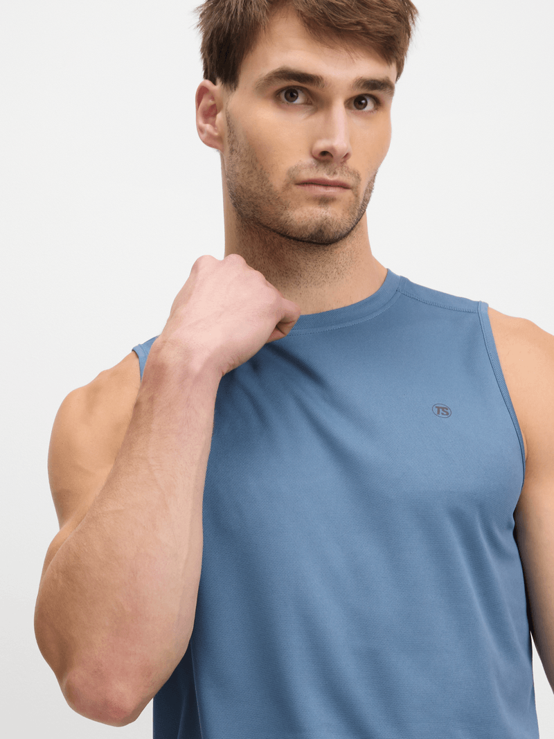 TS Men&#39;s Performance Periwinkle Musclehugger Training Vest - Lightweight, Breathable