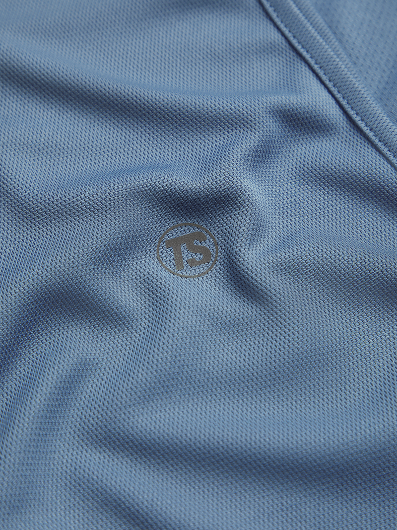 TS Men's Performance Periwinkle Musclehugger Vest - Athletic Fit, Quick-Dry Fabric