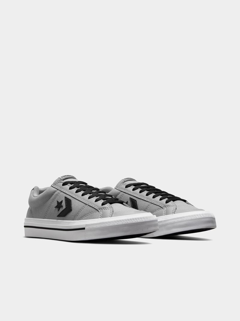Converse Men&#39;s Sport Casual Suede Canvas Sneakers - Grey, Black, White
