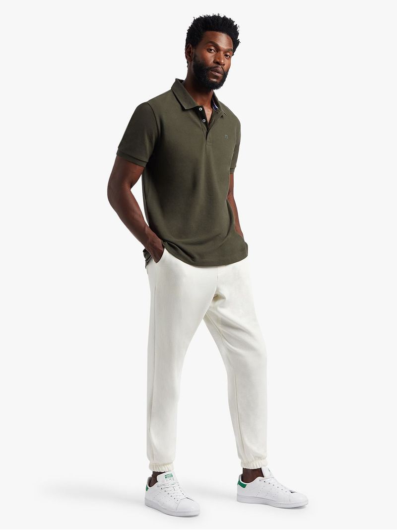 Men&#39;s TS Everyday Pique Olive Green Golfer Polo Shirt for Casual Wear