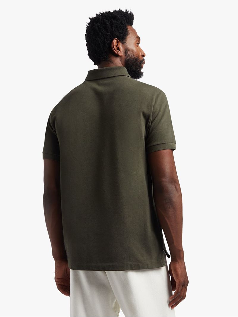 Men&#39;s TS Everyday Pique Olive Green Golfer Polo Shirt for Casual Wear