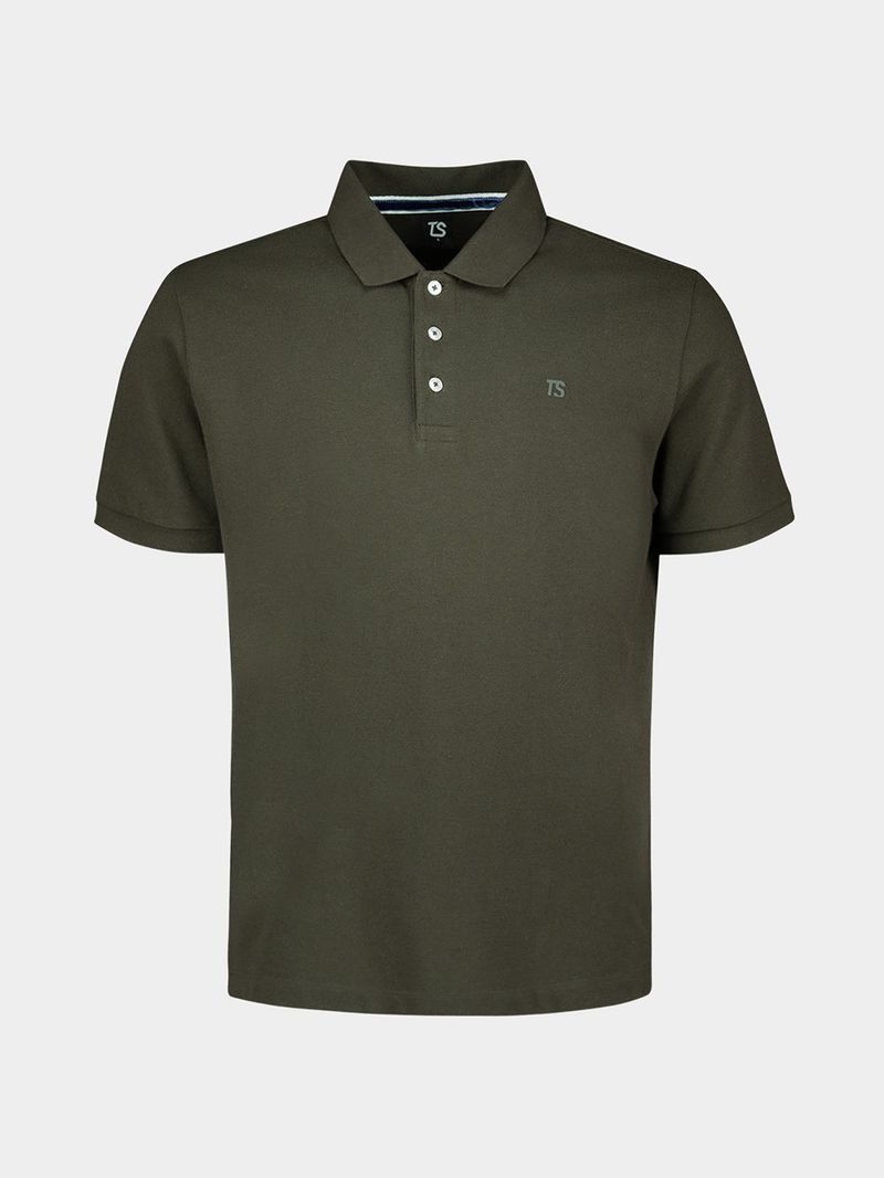 Men&#39;s TS Everyday Pique Olive Green Golfer Polo Shirt for Casual Wear