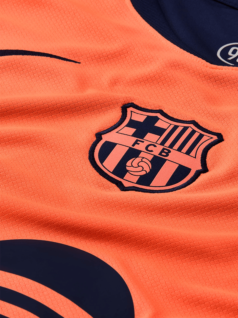 Nike Men&#39;s Barcelona 3rd 25/26 Mango Navy Stadium Soccer Jersey