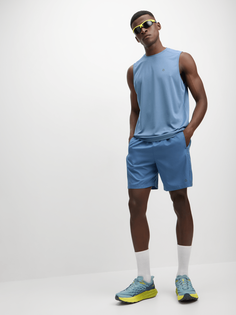 Men&#39;s Legacy Periwinkle Performance Muscle Hugger Athletic Vest Tank Top