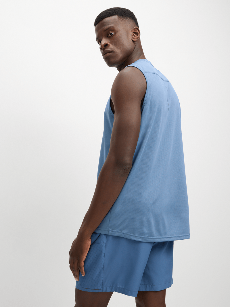 Men&#39;s Legacy Periwinkle Performance Muscle Hugger Athletic Vest Tank Top