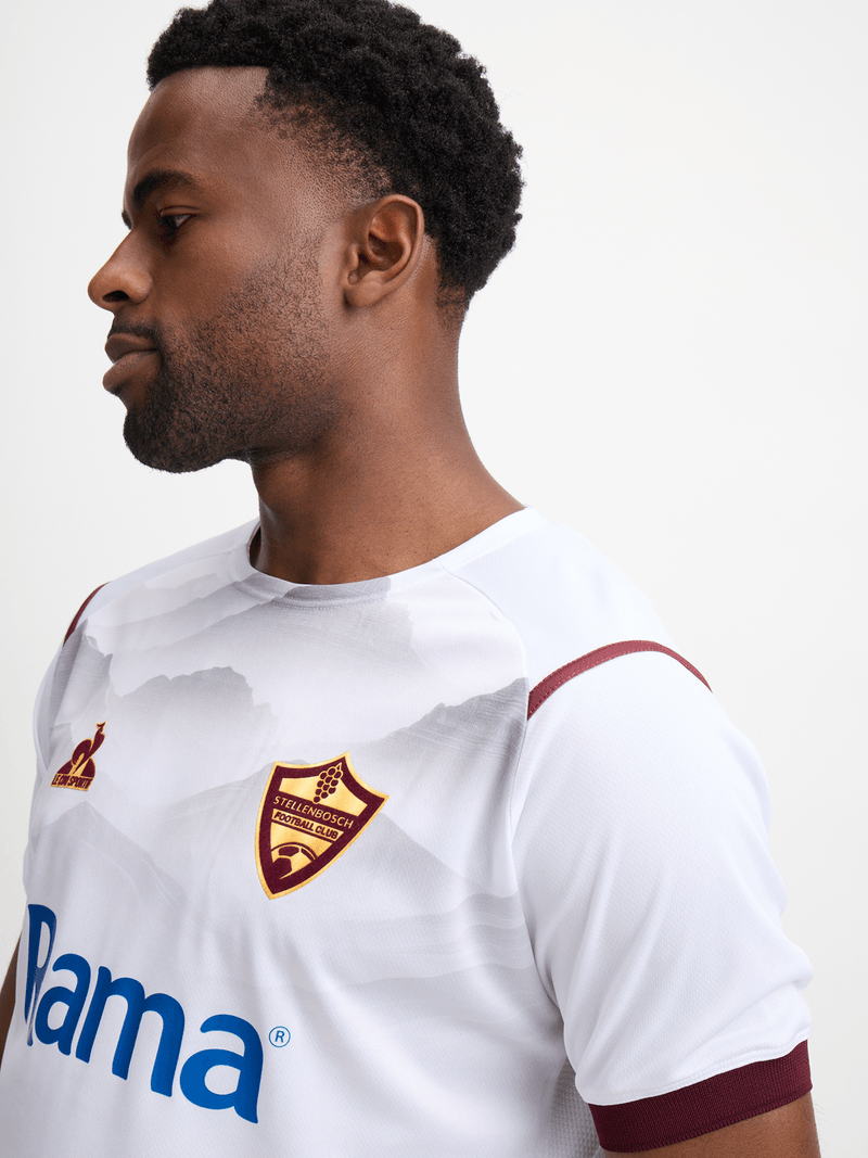 Le Coq Sportif Men's Stellenbosch FC Away 25/26 White Stadium Jersey