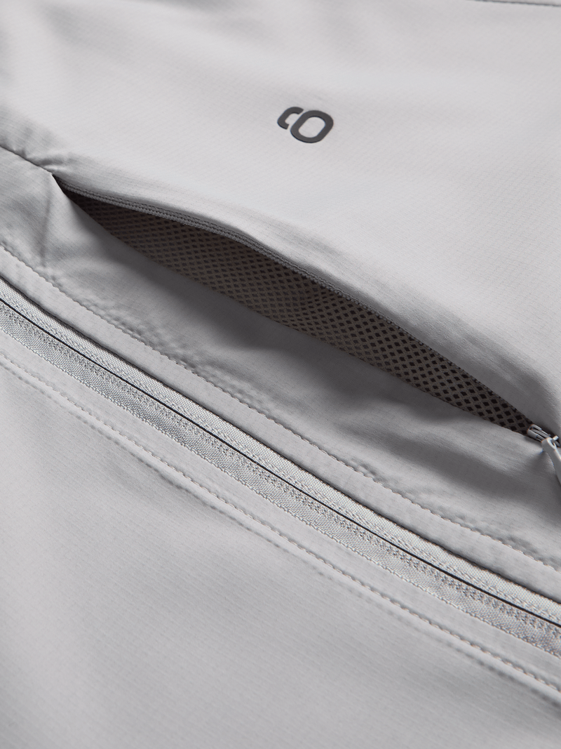 Men's Legacy Silver Grey Lightweight Quick-Dry Performance Running Jacket