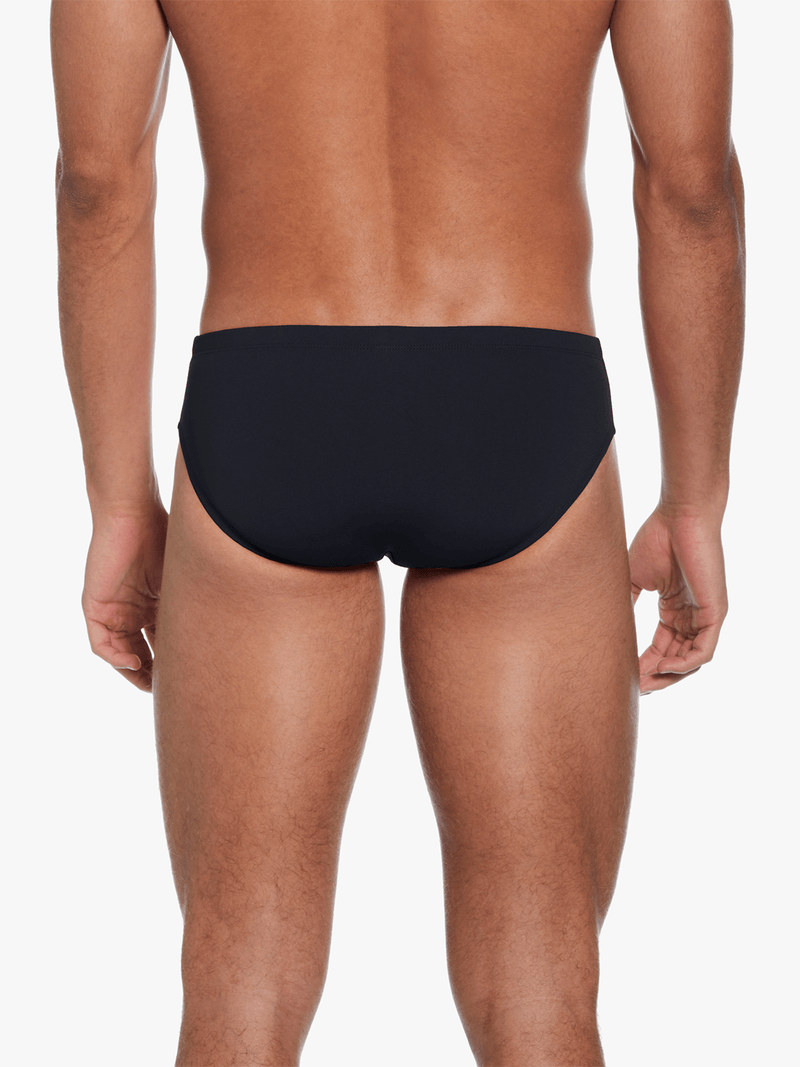 Nike Men&#39;s HydraStrong Solid Black Performance Swim Brief - Durable, Comfort Fit