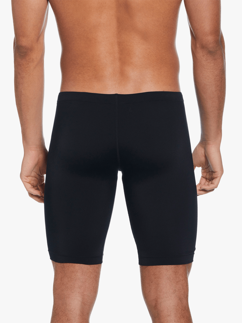 Nike Men's Hydrastrong Solid Black Jammer Swimsuit for Performance & Durability