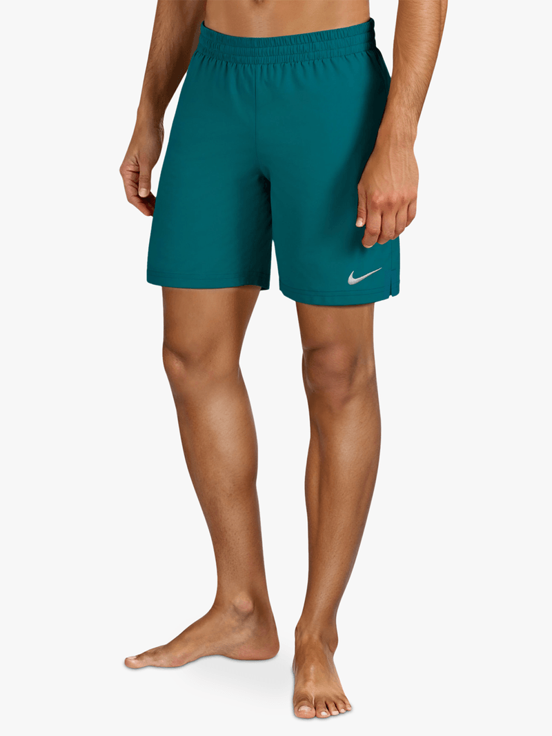 Nike Men&#39;s Essential 7-Inch Volley Swim Shorts - Quick-Dry Green Abyss
