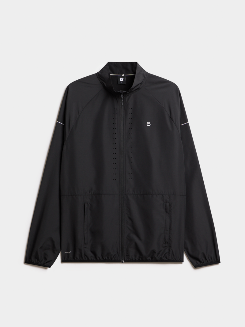 TS Men&#39;s Summit Race Day Black Performance Jacket - Lightweight, Quick Dry, Reflective
