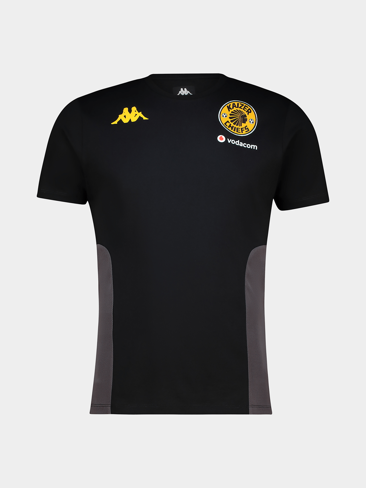 Kappa Men&#39;s Kaizer Chiefs Millido Performance Travel Tee - Black Comfort Shirt