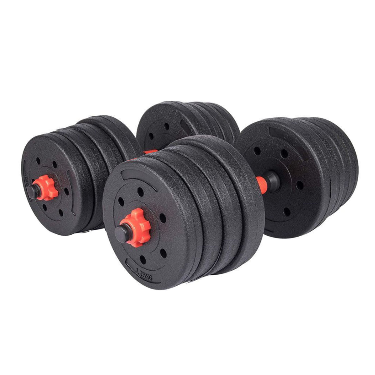 30KG VINYL BARBELL &amp; DUMBBELL SET